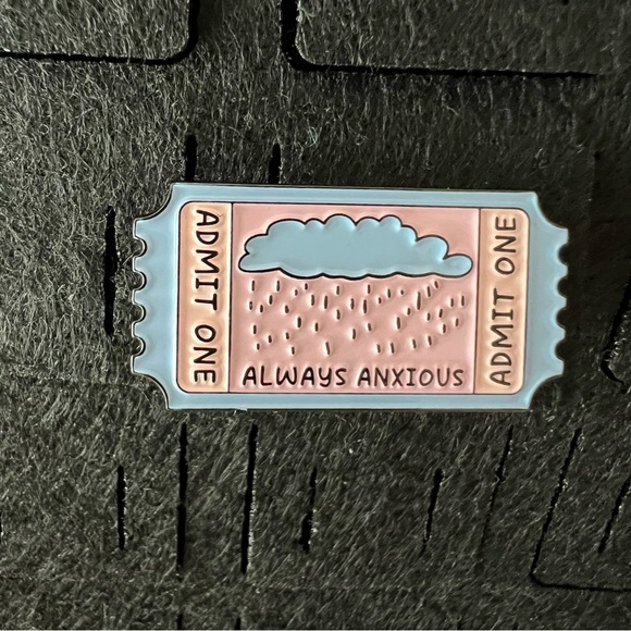 Jewelry - Always Anxious Enamel Pin